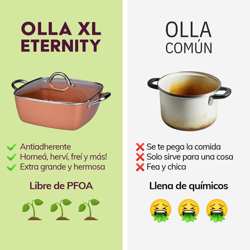 Olla cuadrada XL Eternity Copper