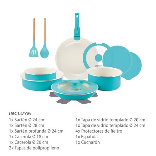 Batería de cocina Eternity Click (17 piezas)