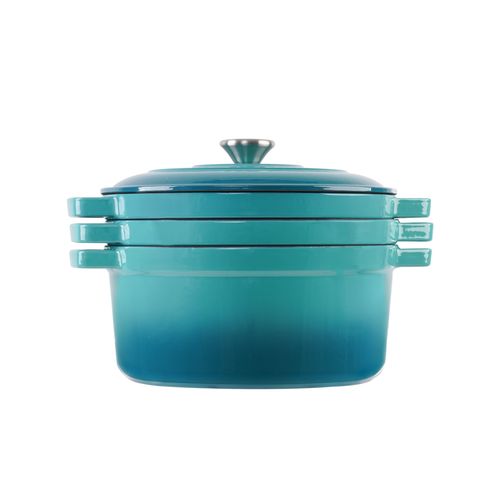 Set de Ollas apilables de hierro fundido Baker's Secret