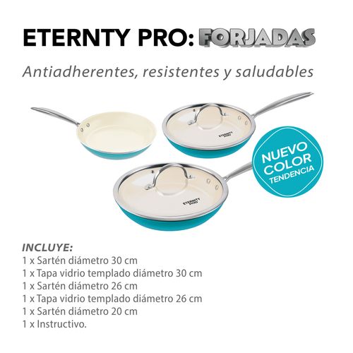 Set de Sartenes de aluminio forjado Eternity Pro